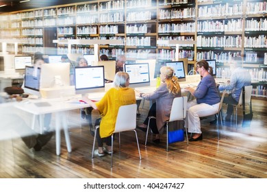 Library Academic Computer Education Internet Concept - Shutterstock ID 404247427