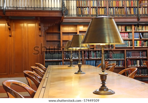Library Desk Lamp Stock Photo (Edit Now) 57449509