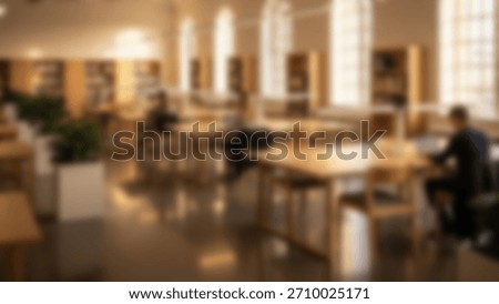 Library Study Focus on Learning in a Bright with Quiet Space.
