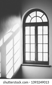 A Library Window In An Old Building In Cape Town