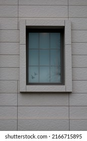 Library Window In The Old Market In Bursa With Birds Reflection