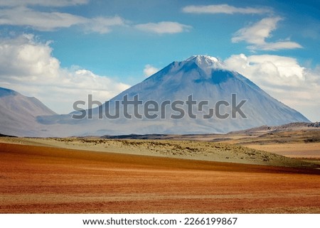 Licancabur volcanic landscape ain Atacama Desert, Bolivian Andes