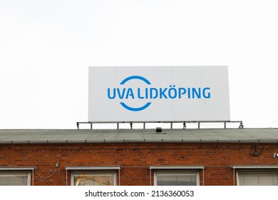 Lidkoping, Sweden - June 24, 2020: Roof Top Sign For The UVA Lidkoping A Worldwide Leading Global Supplier Of High Precision Grinding Machines.