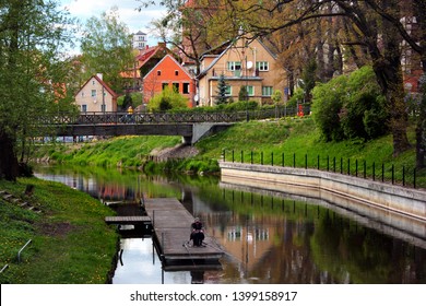 Lidzbark Warminski, Poland - May 6, 2019: Cityscape Of Central Lidzbark Warminski, A Town In The Warmian-Masurian Voivodeship In Poland And The Capital Of Lidzbark County.