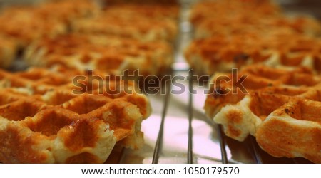 liege waffles or Luikse wafels in Belgium