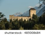 Lienz, Bruck Castle (Schloss Bruck) in East Tyrol in sunny day. Castle Bruck in East Tyrol - Austria