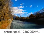 Lienz Iselkai, Lienzer Dolomites, beautiful autumn, November 