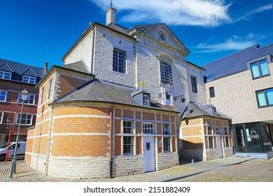 Lier (Gevangenenpoort), Belgium - April 9. 2022: View On Medieval City Prison Gate With Brick Facade, 17th Century Classicism Classical Architecture Style