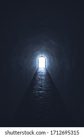 
Life After Death Concept, Light At The End Of The Tunnel