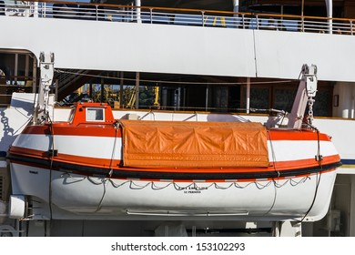 Life Boat Handling Gear - Winch Of Cruise Ship.