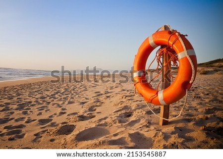 The Life Buoy at seaside 