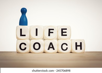 Life coach concept - aim towards helping people identify and achieve personal goals