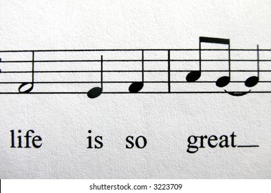 ...life Is So Great... Sheet Music With Lyrics