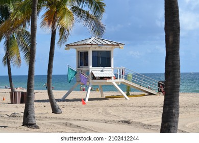 Life Guard House On The Beach 