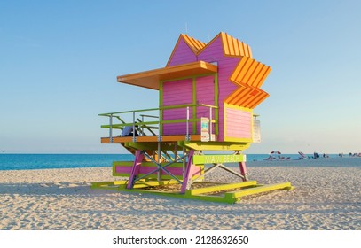 Life Guard House In South Pointe Beach