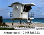 Life Guard Station at the Atlantic in the Town Palm Beach, Florida