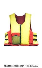 Life Jacket Under The White Background