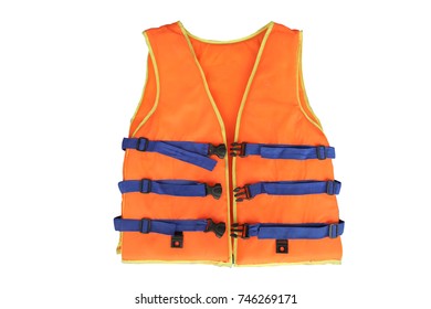 Life Jacket Under The White Background