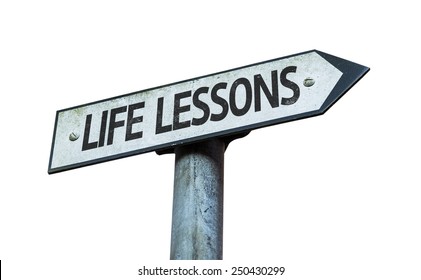 Life Lessons Sign Isolated On White Background