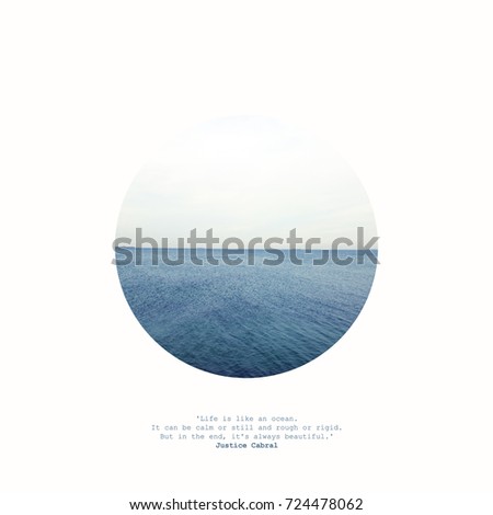 Similar – polaroid shows rear view of a woman in a stiff dress standing by the sea. north sea