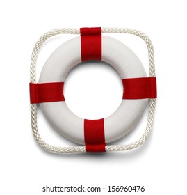 Life Preserver Isolated On White Background.