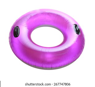Life ring on white background.