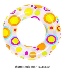 Life Ring On White Background.