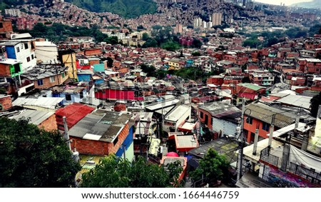 Similar – Foto Bild colorfulPOVERTY Medellín