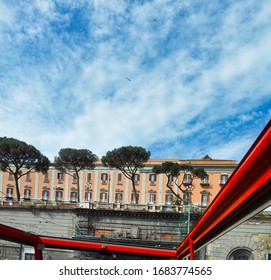 Life In A Turist Bus, How You Look The City From The Rooftop Of A Turist Bus In Naples