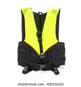 Life Vest Jacket Isolated On White Background