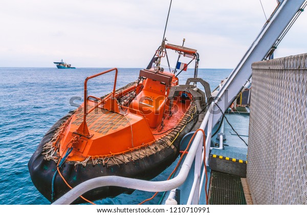 Lifeboat Frc Fast Rescue Craft Boat Stock Photo (Edit Now) 1210710991