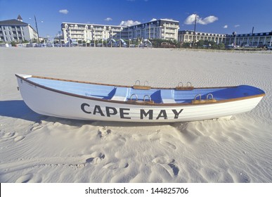 Lifeboat On Beach In The Morning, Cape May, NJ