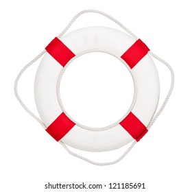 Lifebuoy, Isolated On White