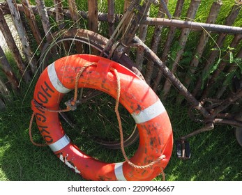 Lifebuoy On A Rusty Bike