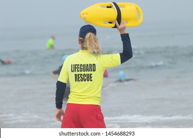 Lifeguard At The Beach In California