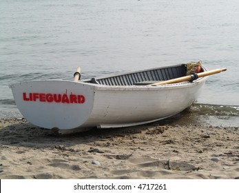 Lifeguard Boat On The Beach