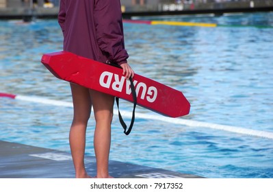 Lifeguard By Pool