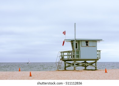 Lifeguard Hut On The Beach