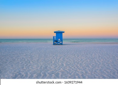 Lifeguard Huts On Siesta Key