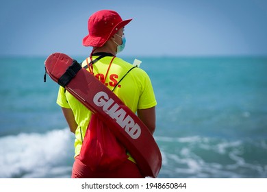 lifeguard on duty on the beach