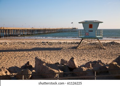 Lifeguard station at the beach