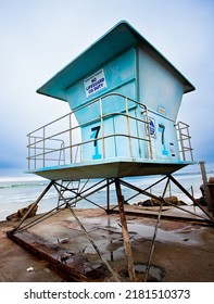 Lifeguard Tower Beach Sea Ocean Oceanside 