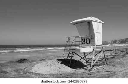 Lifeguard tower on the beach.  - Powered by Shutterstock