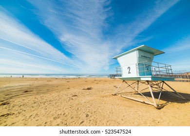 Lifeguard Tower In Pismo Beach, California