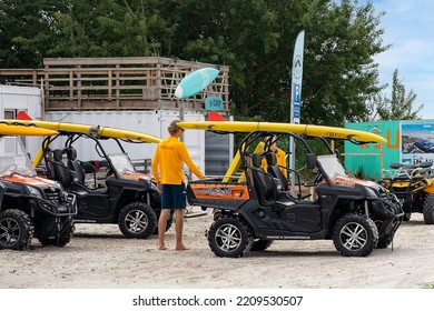 Lifguards And Rescue Team In Skanör Marina. Sweden July 15, 2022.