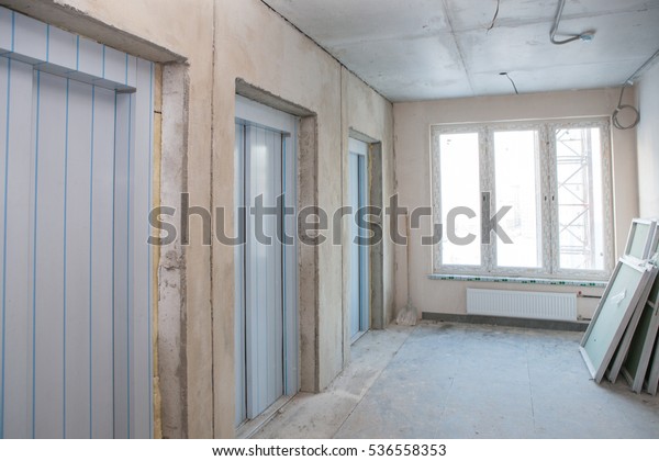 Lift Hall Interior Concrete Walls Concrete Stock Photo Edit