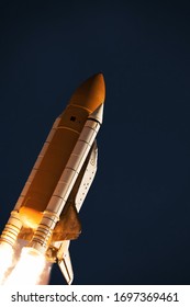 Liftoff of the rocket. The elements of this image furnished by NASA.