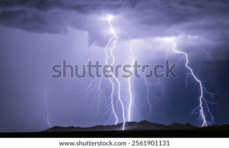 Lighning Bolt Storm With Dramatic Thunder Storm