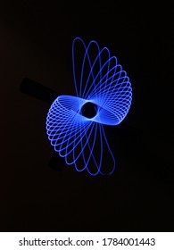 Light abstract forms symmetrical round different colors