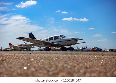 Light Aircraft At The Airport